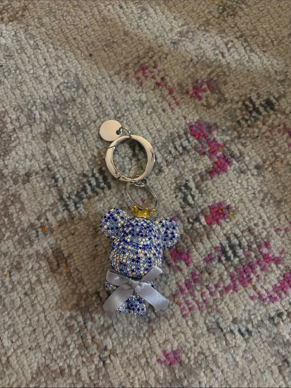 Keychain jeweled bear